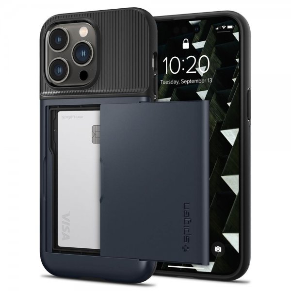 Spigen iPhone 14 Pro Max Suojakuori Slim Armor CS Metal Slate
