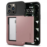Spigen iPhone 14 Pro Max -kuori Slim Armor CS, ruusukulta