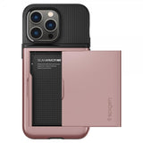 Spigen iPhone 14 Pro Max -kuori Slim Armor CS, ruusukulta