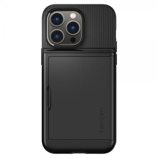 Spigen iPhone 14 Pro Max -suojakuori Slim Armor CS, musta