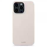 Holdit iPhone 14 Pro Max -kuori Slim Case Light Beige