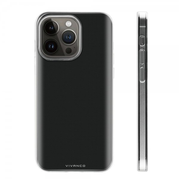 Vivanco iPhone 14 Pro Max Slim TPU -kuori, läpinäkyvä