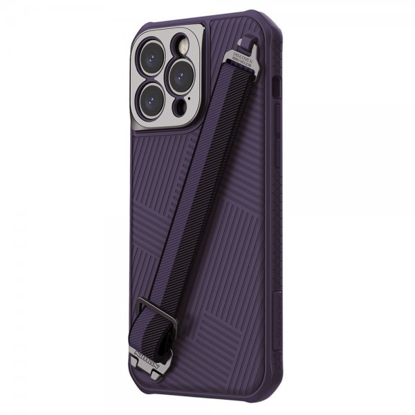 Nillkin iPhone 14 Pro Max -kuoret Strap Case violetti