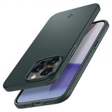 Spigen iPhone 14 Pro Max Thin Fit -suojakuori, Abyss Green