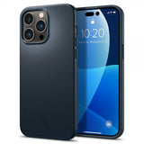 Spigen iPhone 14 Pro Max Thin Fit -suojakuori, Metal Slate