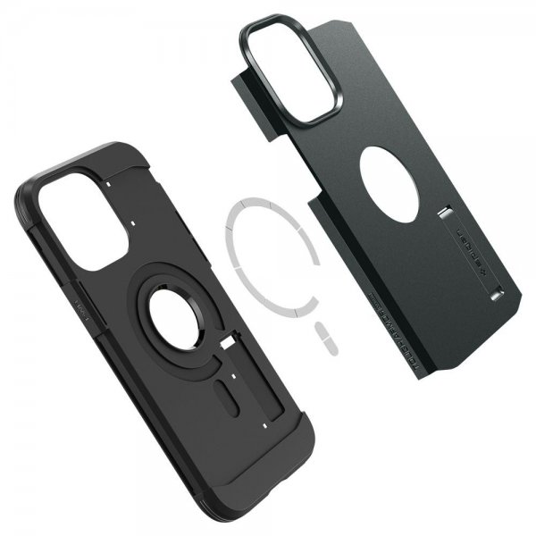 Spigen iPhone 14 Pro Max -kuori Tough Armor MagFit Abyss Green