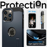 Spigen iPhone 14 Pro Max -suojakuori Tough Armor MagFit, Metal Slate