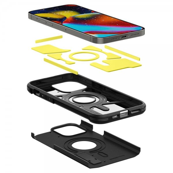 Spigen iPhone 14 Pro Max -suojakuori Tough Armor MagFit, musta
