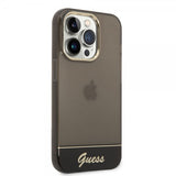 Guess iPhone 14 Pro Max Kuori Translucent Musta
