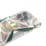 Adidas iPhone 14 Pro Max Kuori Trefoil Kirkas Kotelo MagSafe Kulta