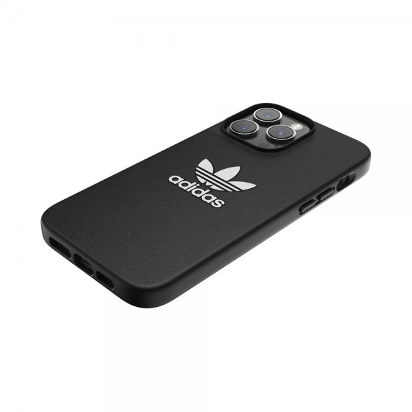 Adidas iPhone 14 Pro Max Kuori Trefoil Snap Case Musta