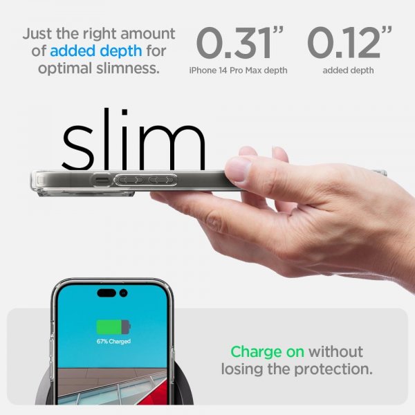 Spigen iPhone 14 Pro Max Ultra Hybrid -suojakuori, kirkas