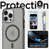 Spigen iPhone 14 Pro Max -suojakuori Ultra Hybrid MagFit Frost Black