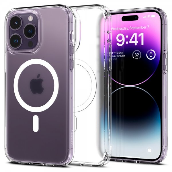 Spigen iPhone 14 Pro Max Ultra Hybrid MagFit Frost Clear -kuori