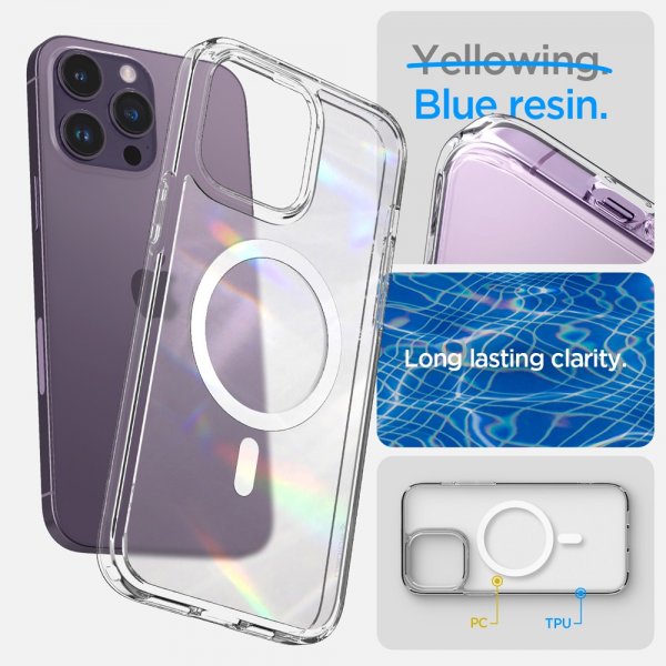 Spigen iPhone 14 Pro Max Ultra Hybrid MagFit Frost Clear -kuori