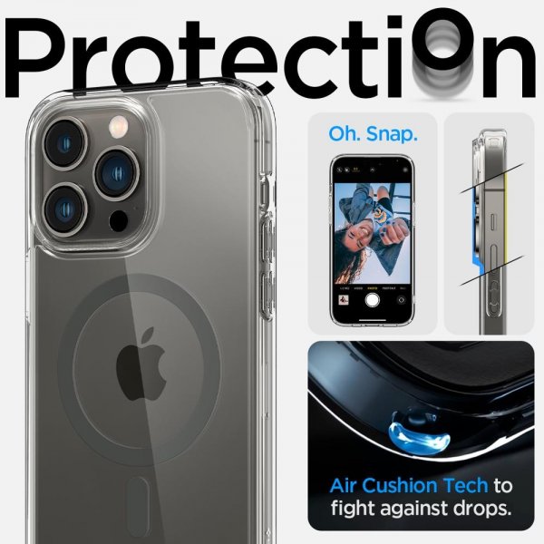 Spigen iPhone 14 Pro Max Ultra Hybrid MagFit Graphite -suojakuori