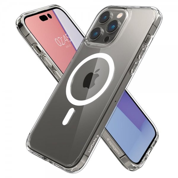 Spigen iPhone 14 Pro Max Ultra Hybrid MagFit -suojakuori, valkoinen