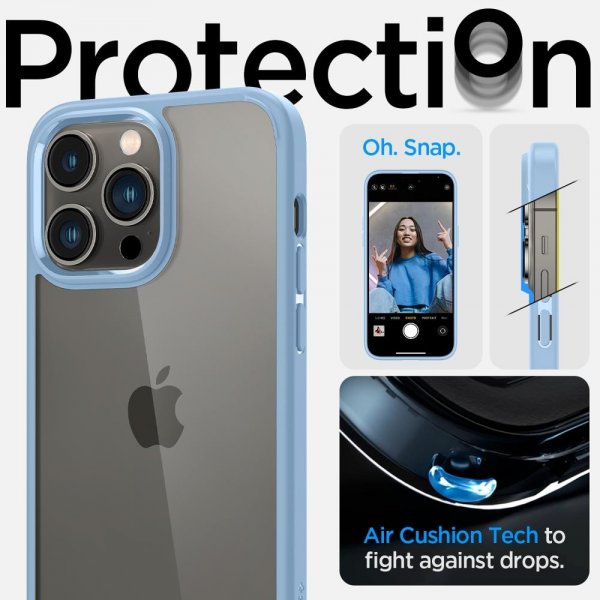 Spigen iPhone 14 Pro Max -suojakuori Ultra Hybrid Sierra Blue