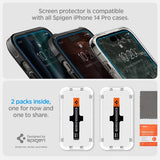 Spigen iPhone 14 Pro Max -näytönsuoja GLAS.tR EZ Fit 2-pakkaus