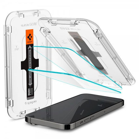 Spigen iPhone 14 Pro Max -näytönsuoja GLAS.tR EZ Fit 2-pakkaus