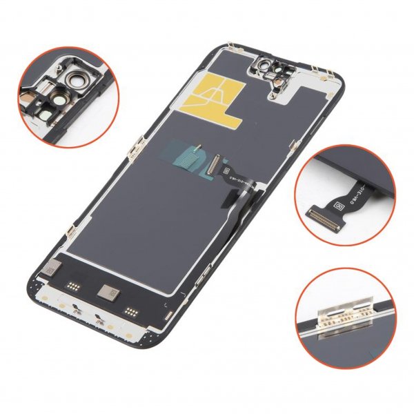 iPhone 14 Pro Max Soft OLED -näyttö, korkealaatuinen, musta (DD-merkki)