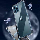 iPhone 14 Pro Max Kuori Vahvistetut Kulmat Läpinäkyvä