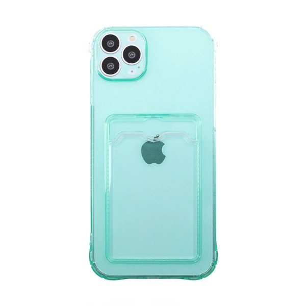 iPhone 14 Pro Max Suojakuori Korttipidike Iskunkestävä Vihreä