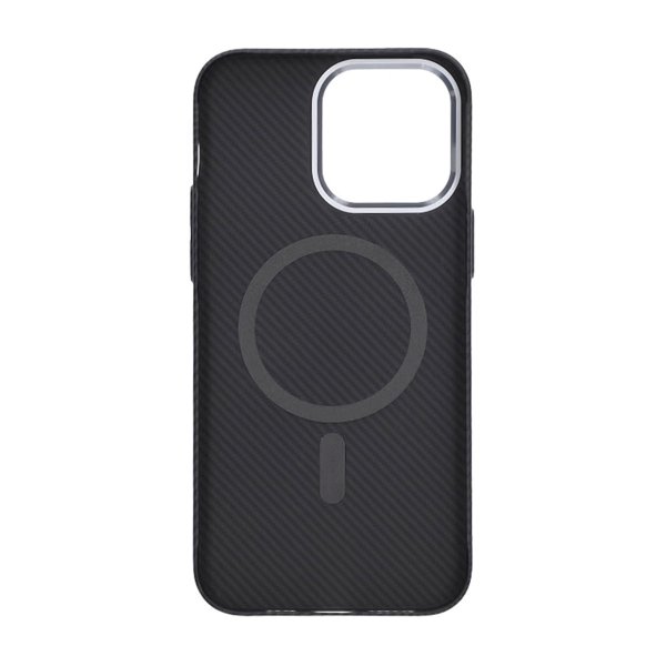iPhone 14 Pro Kuori Hiilikuitukuvio MagSafe Musta