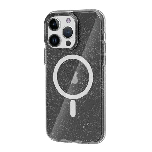 iPhone 14 Pro Kuori Glitter MagSafe Musta