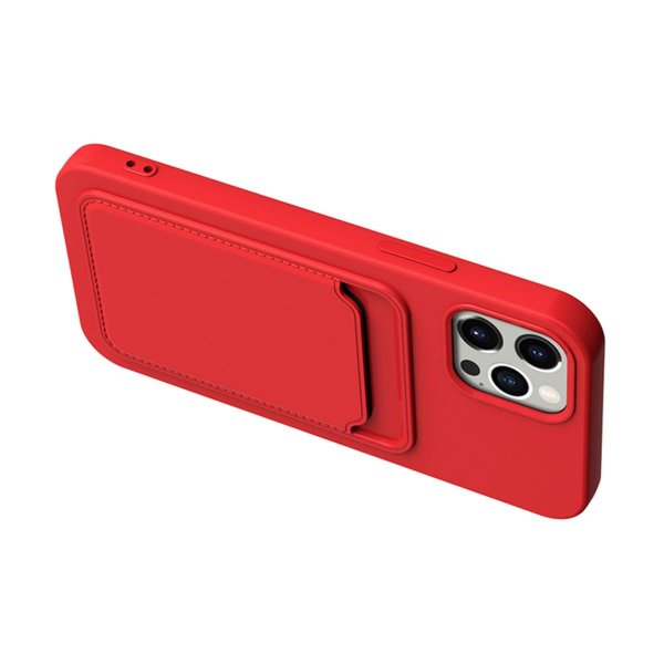 iPhone 14 Pro Kuoret Korttipidike Punainen