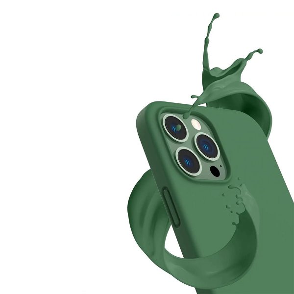 Rvelon iPhone 14 Pro Silikonikuori MagSafe Vihreä
