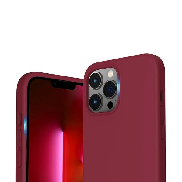 Rvelon iPhone 14 Pro Silikonikuori Punainen