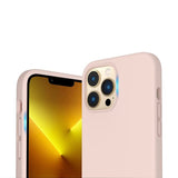 Rvelon iPhone 14 Pro -silikonikuori, hiekkaruusu