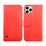 Rvelon iPhone 14 Pro -suojakuori, avattava korttipaikka, punainen