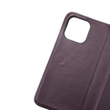 Rvelon iPhone 14 Pro -kotelo, aitoa nahkaa, korttipaikka, violetti