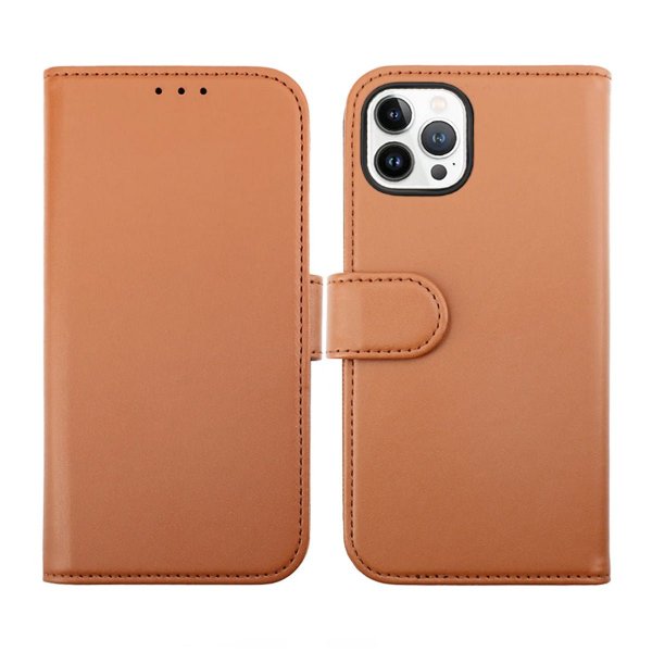 Rvelon iPhone 14 Pro -suojakuori magneettisella irrotettavalla kannella, ruskea