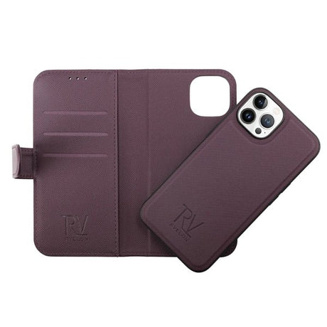 Rvelon iPhone 14 Pro -suojakuori magneettisella irrotettavalla kuorella, violetti