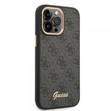 Guess iPhone 14 Pro kuori 4G Logo Musta