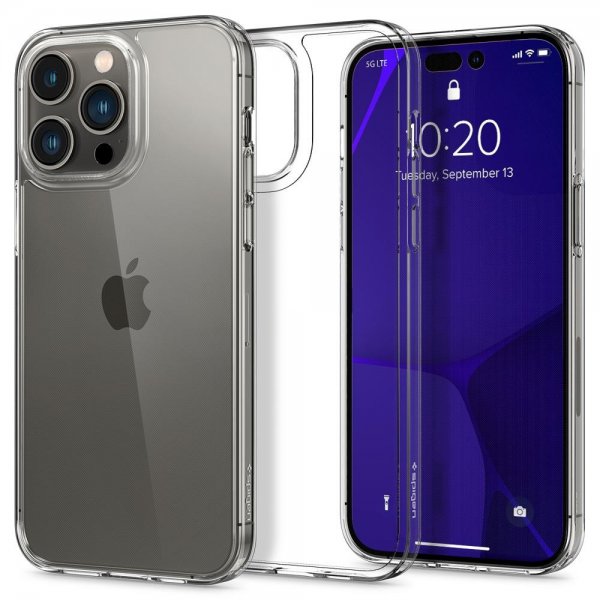 Spigen iPhone 14 Pro AirSkin Hybrid Crystal Clear -kuori