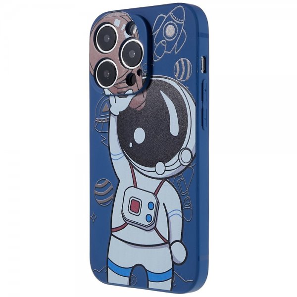 iPhone 14 Pro Kuoret Astronautti Sininen Ruskea