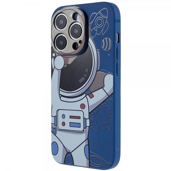 iPhone 14 Pro -kuoret astronautti, sininen/harmaa