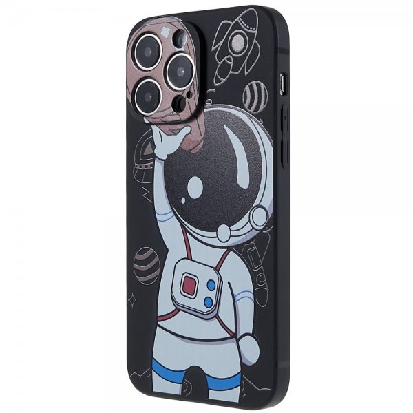 iPhone 14 Pro Kuoret Astronautti Musta Ruskea