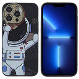 iPhone 14 Pro -kuoret Astronautti Musta Harmaa
