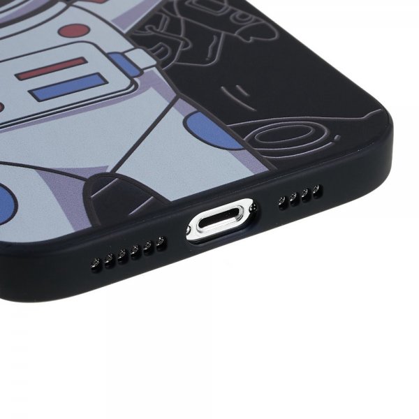 iPhone 14 Pro -kuoret Astronautti Musta Harmaa