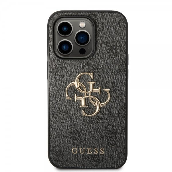 Guess iPhone 14 Pro Kuoret Big Metal Logo Harmaa
