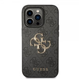 Guess iPhone 14 Pro Kuoret Big Metal Logo Harmaa
