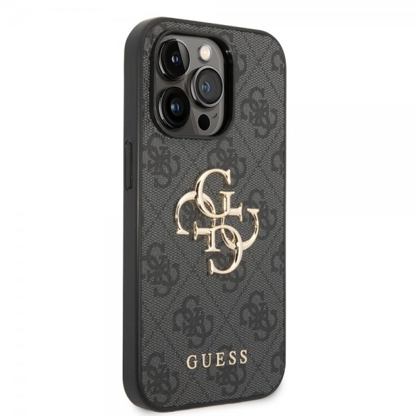 Guess iPhone 14 Pro Kuoret Big Metal Logo Harmaa