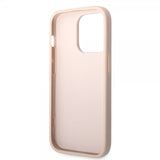 Guess iPhone 14 Pro -suojakuori Big Metal Logo, pinkki