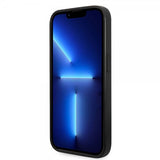 Guess iPhone 14 Pro Kuori Bottom Stripe Metal Logo Harmaa
