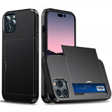 iPhone 14 Pro Card Slide -suojakuori, musta